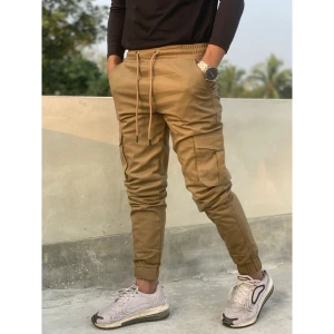 Khaki color 6 pocket cargo pant